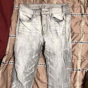 Gray skinny jeans